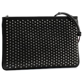 Christian Louboutin-Crossbody preto Christian Louboutin com tachas LoubiPosh-Preto