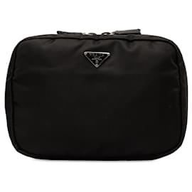 Prada-Bolsa Prada Vela Preta-Preto