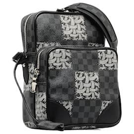 Louis Vuitton-Black Louis Vuitton x Christopher Nemeth Damier Graphite Amazone Crossbody Bag-Black