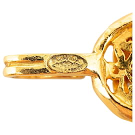 Chanel-Cinto de elo de corrente com medalhão Chanel CC dourado-Dourado