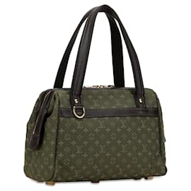 Louis Vuitton-Green Louis Vuitton Monogram Mini Lin Josephine PM Handbag-Green