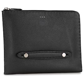 Fendi-Bolso de mano Selleria de cuero Fendi negro-Negro