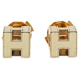 Hermès-Brincos Hermès Cage dH em ouro-Dourado