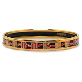 Hermès-Pulsera de disfraz con brazalete de esmalte estrecho Hermes rojo-Roja