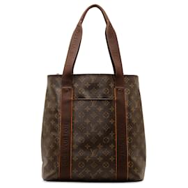 Louis Vuitton-Bolso tote marrón Louis Vuitton con monograma Cabas Beaubourg-Castaño