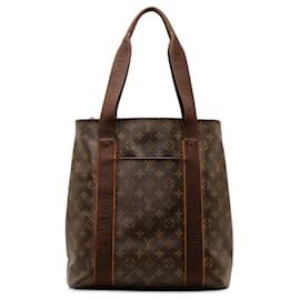 Louis Vuitton-Braune Louis Vuitton-Einkaufstasche mit Monogramm Cabas Beaubourg-Braun