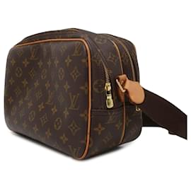 Louis Vuitton-Bolso bandolera Louis Vuitton Monogram Reporter PM marrón-Castaño