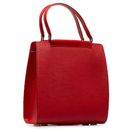 Louis Vuitton-Sac à main rouge Louis Vuitton Epi Figari PM-Rouge