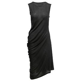 Schwarzes ärmelloses gerüschtes Maxikleid von The Row, Größe US 6 Schwarz