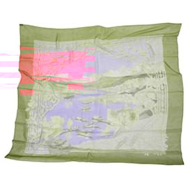 Hermès-HERMES Scarves T.  Silk-Orange