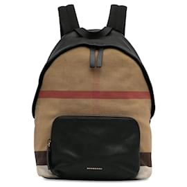 Burberry-Brown Burberry House Check Abbeydale Backpack-Brown