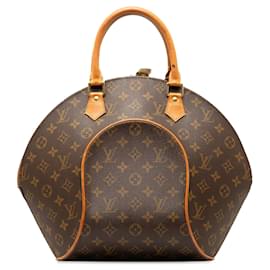 Louis Vuitton-Bolso de mano Louis Vuitton Monogram Ellipse MM marrón-Castaño