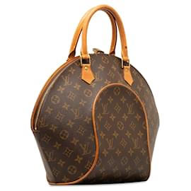 Louis Vuitton-Bolso de mano Louis Vuitton Monogram Ellipse MM marrón-Castaño