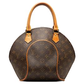 Louis Vuitton-Bolso de mano marrón Louis Vuitton Monogram Ellipse PM-Castaño