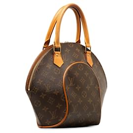 Louis Vuitton-Bolso de mano marrón Louis Vuitton Monogram Ellipse PM-Castaño