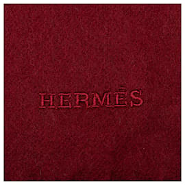 Hermès-Lenços de caxemira Hermès vermelhos-Vermelho
