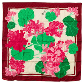 Gucci-Lenços de seda com estampa floral Red Gucci x Ken Scott-Vermelho