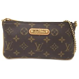 Louis Vuitton-Bolsa de ombro Louis Vuitton monograma Pochette Milla MM marrom-Marrom