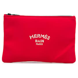 Hermès-Bolsa Hermès Neobain Case MM Vermelha-Vermelho