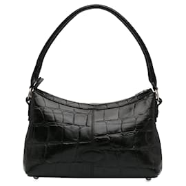 Mulberry-Sac à bandoulière en cuir embossé Mulberry noir-Noir