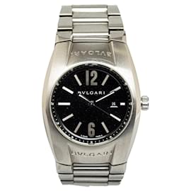 Bulgari-Silver Bvlgari Automatic Stainless Steel Ergon Watch-Silvery