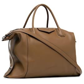 Givenchy-Bolsa Marrom Givenchy Grande Antigona Soft Marrom-Marrom