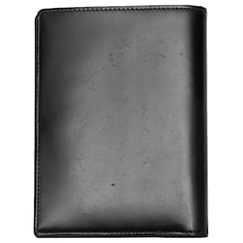 Cartier-Black Cartier Leather Folding Wallet-Black
