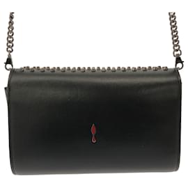 Christian Louboutin-Bolsa Paloma preta Christian Louboutin em couro cravejado com corrente-Preto