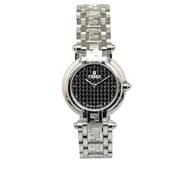 Fendi-Montre Fendi argentée à quartz en acier inoxydable 750L-Argenté