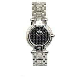 Fendi-Silver Fendi Quartz Stainless Steel 750L Watch-Silvery