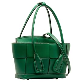 Bottega Veneta-Bolsa Bottega Veneta Maxi Intrecciato Mini Arco Verde-Verde