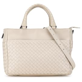 Bottega Veneta-Bolsa Bottega Veneta Intrecciato Bege-Bege