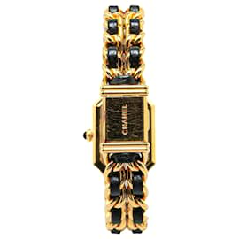 Chanel-Relógio Premiere Chaine Chanel em aço inoxidável com quartzo dourado-Dourado