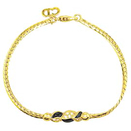 Dior-Pulseira com pingente de logotipo Dior em ouro-Dourado