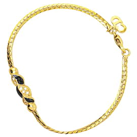 Dior-Pulseira com pingente de logotipo Dior em ouro-Dourado