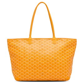 Goyard-Bolsa Tote Goyard Goyardine Artois MM Amarela-Amarelo