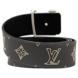 Louis Vuitton-Black Louis Vuitton LV Iconic Reversible Belt-Black