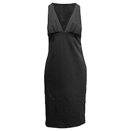 Gucci-Black Gucci Sleeveless V-Neck Dress Size IT 40-Black