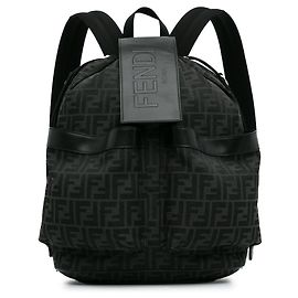 Schwarzer Fendi „Zucca Strike“-Rucksack Schwarz