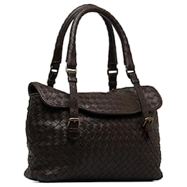 Bottega Veneta-Bolsa Bottega Veneta Intrecciato Marrom-Marrom