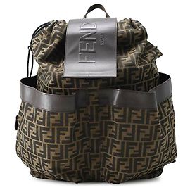 Brauner Fendi-Rucksack „Strike“ aus Zucca-Canvas Braun
