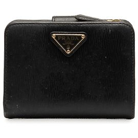 Black Prada Vitello Move Small Wallet Black