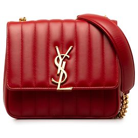 Borsa a tracolla Vicky media rossa Saint Laurent Rosso