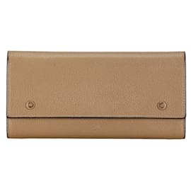 Céline-Grand portefeuille à rabat Céline-Beige