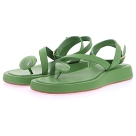 Autre Marque-GIA BORGHINI Sandales T.EU 37,5 Cuir-Vert