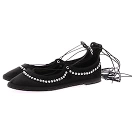 Autre Marque-ILIO SMERALDO Ballerines T.EU 38 Velours-Noir