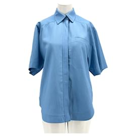 Autre Marque-LOULOU STUDIO  Tops T.International XS Viscose-Blue