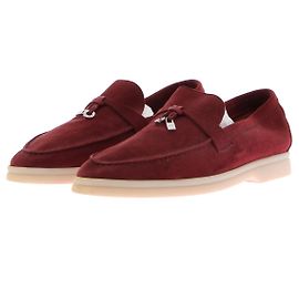 LORO PIANA Botines T.EU 38 Ante Burdeos