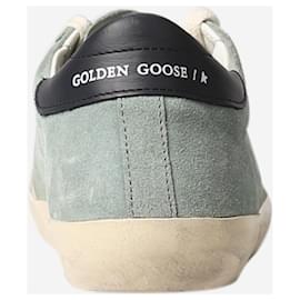 Golden Goose Deluxe Brand-Zapatillas deportivas Superstar de ante azul pizarra - talla UE 37-Azul