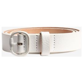 Missoni Cinturón de cuero blanco Blanco